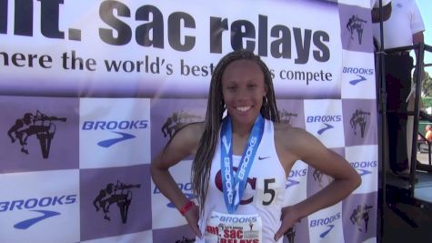 Lauren Rain Williams wins the 200 after 100 false start