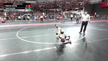 80 lbs Champ. Round 1 - Liam Collins, Cuba City Wrestling vs Bentley Mattie, West Salem/Bangor