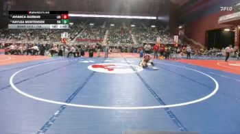 110 lbs Quarterfinal - Avianca Guzman, Laramie vs Kaylea Mortensen, Pinedale