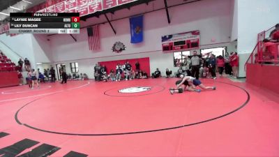 JH 117 lbs Champ. Round 2 - Lily Duncan, ALTUS vs Laynie Magee, Henrietta