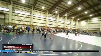 82 lbs 3rd Place Match - Lincoln Schwettman, Badlands Elite vs Jack Francis, Southern Idaho Wrestling Club