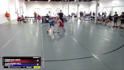 83 lbs Round 3 (8 Team) - Christian West, Kansas vs Alexander Hall, Missouri