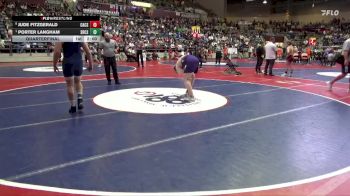 4A 175 lbs Quarterfinal - Porter Langham, Shiloh Christian School vs Jude Fitzgerald, Central Arkansas Christian School