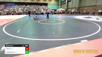 40 lbs Round Of 16 - Isaiah Meza, Savage House Wrestling Club vs Dax Kekahuna, FLOW Academy