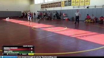 133 lbs Champ. Round 2 - Romeo Vasquez, Fresno City vs Rigo Sosa, Santa Rosa Junior College