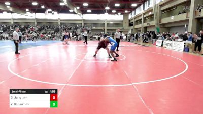 285 lbs Semifinal - Gabe Jang, Leonia/Palisades Park vs Yoel Bonsu, Teaneck