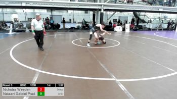 125B lbs Rr Rnd 3 - Nicholas Weeden, Deeproots/valley Central High School vs Nataani Gabriel Prado, Aniciete Training Club