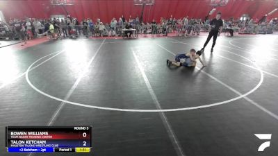 53 lbs Round 3 - Bowen Williams, Team Nazar Training Center vs Talon Ketcham, Mauston Talons Wrestling Club