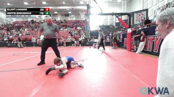 40 lbs Consolation - Elliott Liogghio, Jaguar Wrestling Club vs Griffin Edmondson, Team Tulsa Wrestling Club