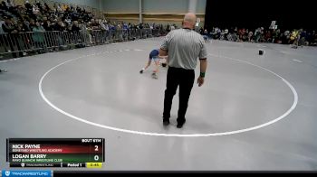 87 lbs Champ. Round 2 - Logan Barry, Mayo Quanchi Wrestling Club vs Nick Payne, Boneyard Wrestling Academy