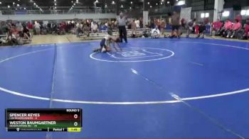 90 lbs Round 5 (8 Team) - Spencer Keyes, I-64 ROADRUNNERS vs Weston Baumgartner, HEADHUNTERS WC