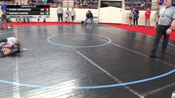 70_B lbs Round Of 16 - Ryder Hernandez, Shippensburg vs Vincent Foster, Nazareth