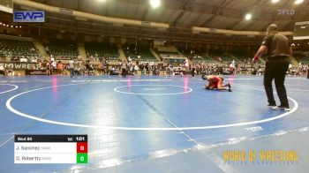 89 lbs Round Of 16 - Jaxon Sanchez, Hawkeye WC vs Diego Robertty, Big Game Wrestling Club