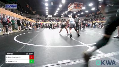 105 lbs Rr Rnd 2 - Braedyn Pemberton, Joy Wrestling Club vs Adalyn Greer, Husky Wrestling Club