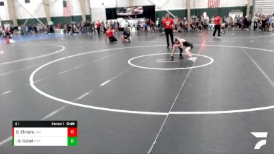 61 lbs Quarterfinal - Brody Gabel, Pikes Peak Warriors vs Blake Elmore, Unattached