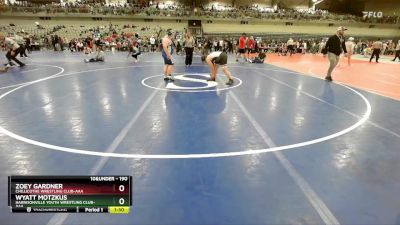 190 lbs Round 1 - Wyatt Motzkus, Harrisonville Youth Wrestling Club-AAA vs Zoey Gardner, Chillicothe Wrestling Club-AAA