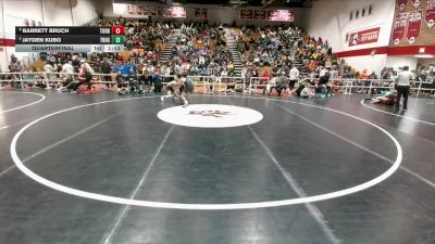 106 lbs Quarterfinal - Jayden Kubo, Thunder Basin vs Barrett Bruch, Torrington