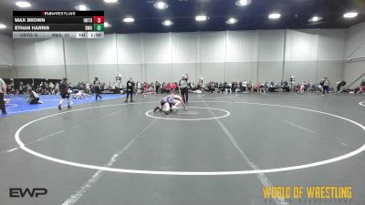 96 lbs Rr Rnd 1 - Max Brown, Untouchables 12U Black vs Ethan Harris, Roundtree Wrestling Academy 12u