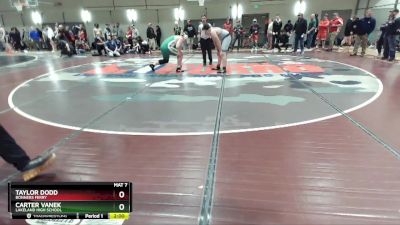 285 lbs Cons. Round 2 - Taylor Dodd, Bonners Ferry vs Carter Vanek, Lakeland High School