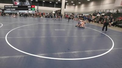 144 lbs Quarters - Colton Wilson, Ozark High School Wrestling vs Luke Cline, Greater Heights Wrestling