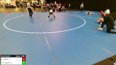 5th - 6th grade - 82 Cons. Round 4 - Lane Sass, Viking Wrestling Club (IA) vs Carter Mason, Moen Wrestling Academy