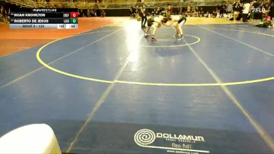 132 lbs Cons. Round 3 - Roberto De Jesus, Lake Gibson vs Noah Knowlton, South Effingham