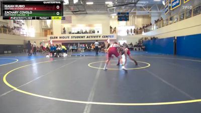 133 lbs Quarterfinals (8 Team) - Isaiah Rubio, Western Wyoming College vs Zachary Covolo, Northwest College