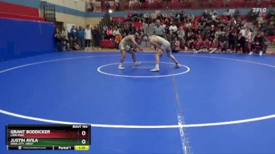 150 lbs Semifinal - Grant Boddicker, Linn-Mar vs Justin Avila, Iowa City, West