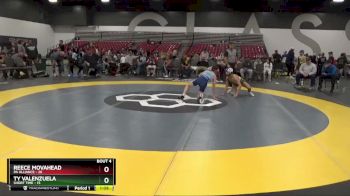 105 lbs Quarterfinals (8 Team) - Ty Valenzuela, Short Time vs Reece Movahead, PA Alliance