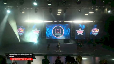 Mater Academy of International Stu - Cubs [2026 Elementary Perf NT Large Day 1] 2026 US Open Cheerleading & Dance Championship