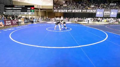 Girls 3A 110 lbs Cons. Round 5 - Yarely Cervantes, Federal Way (Girls) vs Cassidy Halgren, Mount Vernon (Girls)