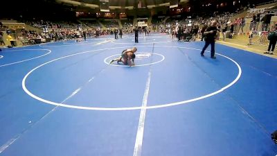 90 lbs Final - Cadrain Johnson, Wagoner Takedown Club vs Bo Phillips, R.A.W.