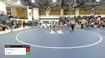 170 lbs Quarterfinal - Devon Powers, Waterford vs Connor Bly, Suffield/Windsor Locks