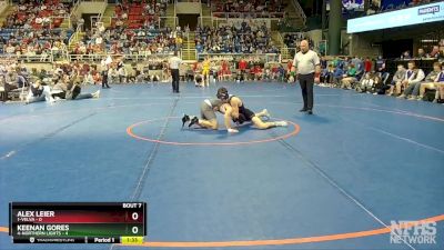 114 lbs Semis - Alex Leier, 1-Velva vs Keenan Gores, 4-Northern Lights