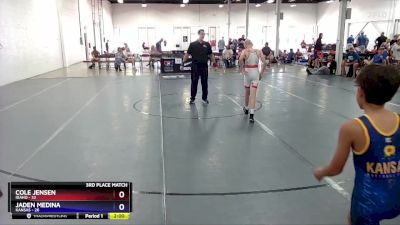 87 lbs Placement Matches (8 Team) - Cole Jensen, Idaho vs Jaden Medina, Kansas