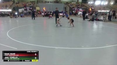 55 lbs Cons. Round 3 - Jake Tonello, Ground Zero Wrestling vs Isaac Nuar, Rabbit Wrestling Club
