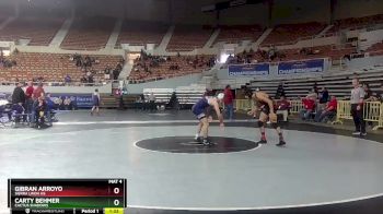 D2-138 lbs Champ. Round 1 - Carty Behmer, Cactus Shadows vs Gibran Arroyo, Sierra Linda HS