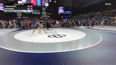 105 lbs Champ. Rd Of 64 - Malia Riojas, WA vs Zoe Roddis, MN