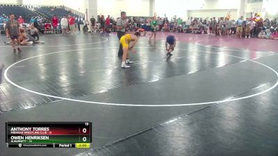 120 lbs Round 1 (10 Team) - Owen Henriksen, Alburnett vs Anthony Torres, Miramar Wrestling Club