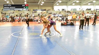 132 lbs Rr Rnd 3 - Lexi Lauta, Quest School Of Wrestling Girls - HSG vs Destiny Wooley, MF Angels - HSG