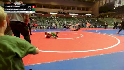 55 lbs 1st Place Match - Remington Shearburn, Spartan Wrestling Academy vs Nicholas Henry, Benton Parks Youth Wrestling