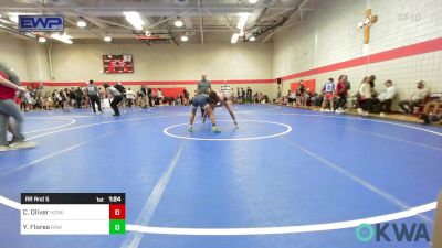 96-102 lbs Rr Rnd 5 - Celes Oliver, Honey Badgers Wrestling Club vs Yareli Flores, Raw Wrestling Club