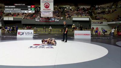 Intermediate Girls - 53 lbs 5th Place Match - Eva Alvarez, Team Selma Wrestling Club vs Emmaline Bedolla, Scotsmen Wrestling Club