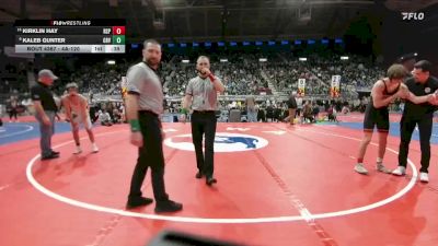 4A-120 lbs 3rd Place Match - Kaleb Gunter, Green River vs Kirklin Hay, Rock Springs