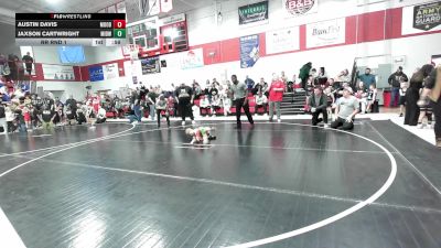 37 lbs Rr Rnd 1 - Austin Davis, Moodys Wrestling Club vs Jaxson Cartwright, Midwest City Bombers Youth Wrestling Club