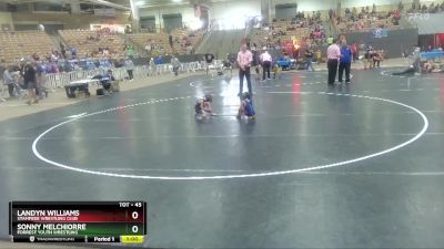 45 lbs Cons. Round 2 - Landyn Williams, Stampede Wrestling Club vs Sonny Melchiorre, Forrest Youth Wrestling