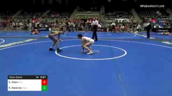 89 lbs Consolation - Stockton Allen, Raw vs Ronnie Ramirez, Pounders Wc