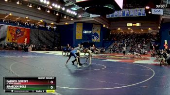 132 lbs Champ. Round 1 - Patrick O`Keefe, St John Vianney vs Braeden Bole, Caesar Rodney