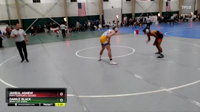 133 lbs Cons. Round 3 - Jameal Agnew, Pratt Community College vs Dariuz Black, Briar Cliff (Iowa)