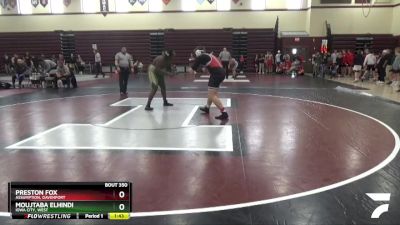 JV-43 lbs Cons. Semi - Moujtaba Elhindi, Iowa City, West vs Preston Fox, Assumption, Davenport